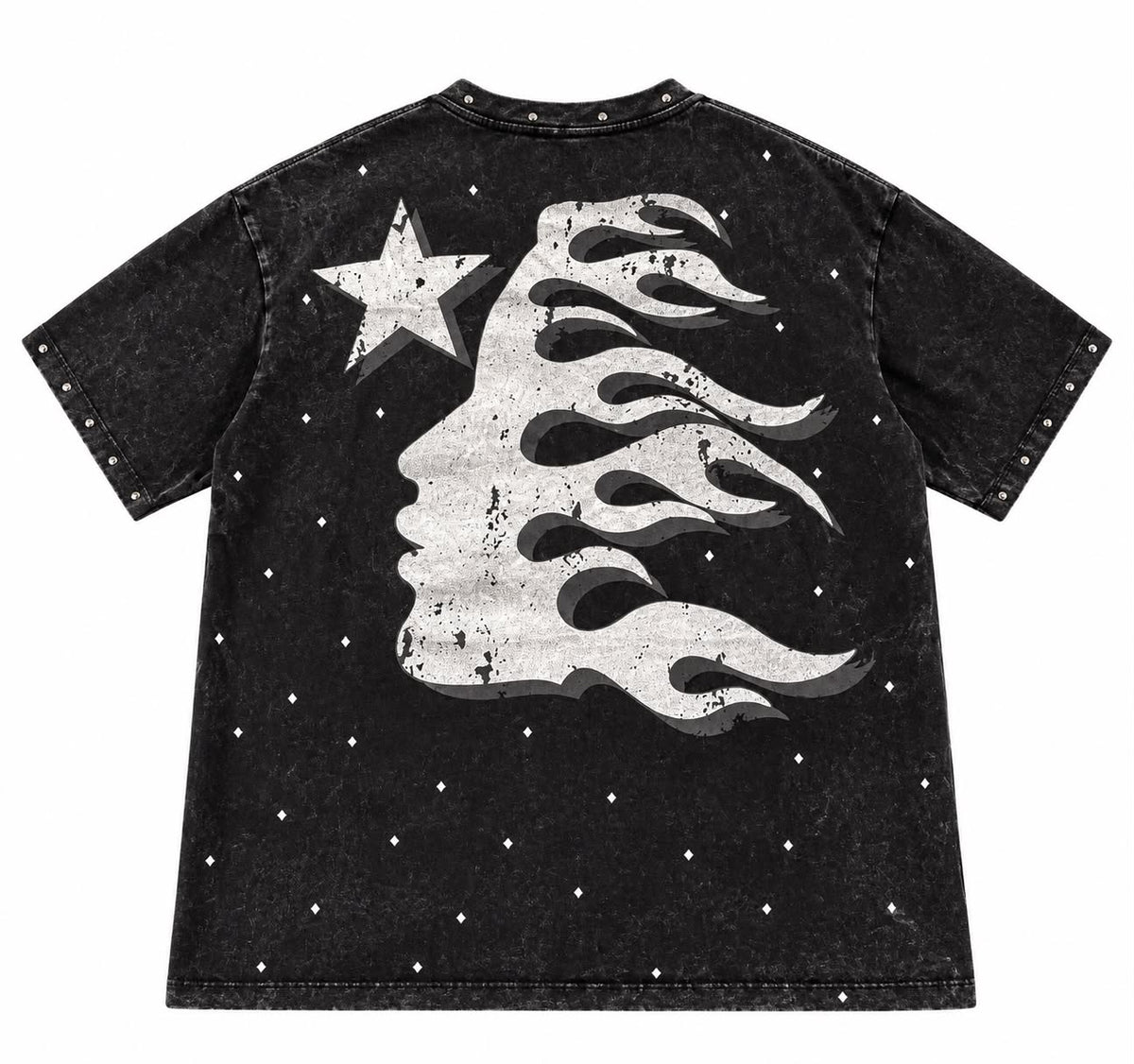 💎Camiseta Hellstar Sports Face Rhinestone – Black💎