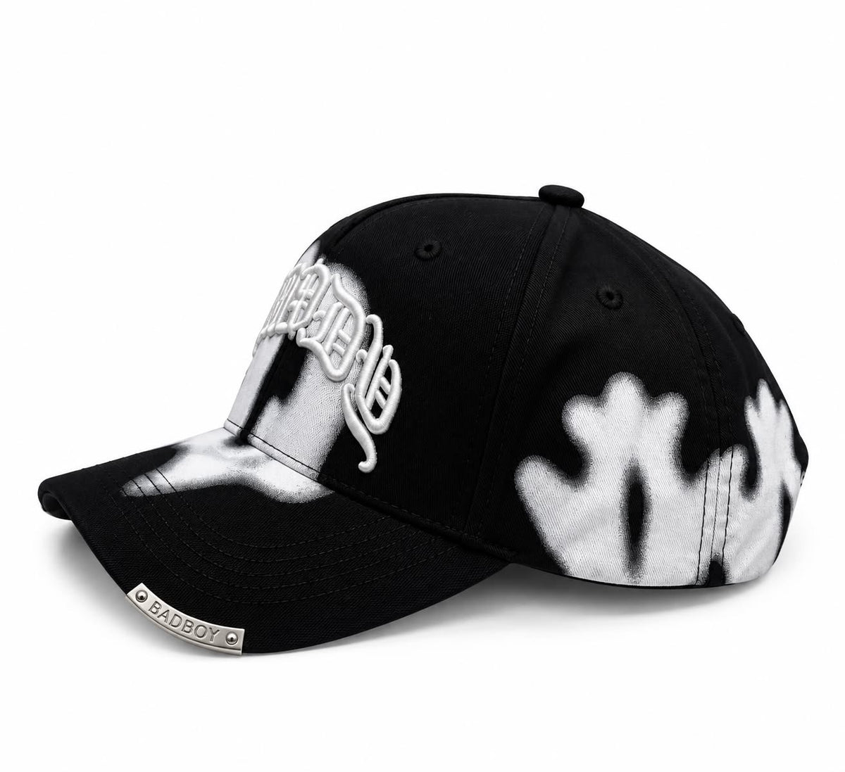 Bad Boy Graffiti Cap – Black & White