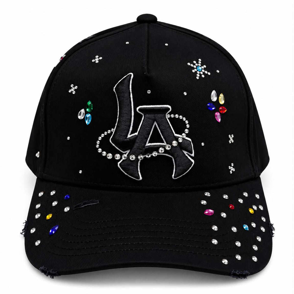 Dandy Hats LA Black Rainbow Crystals – Negra