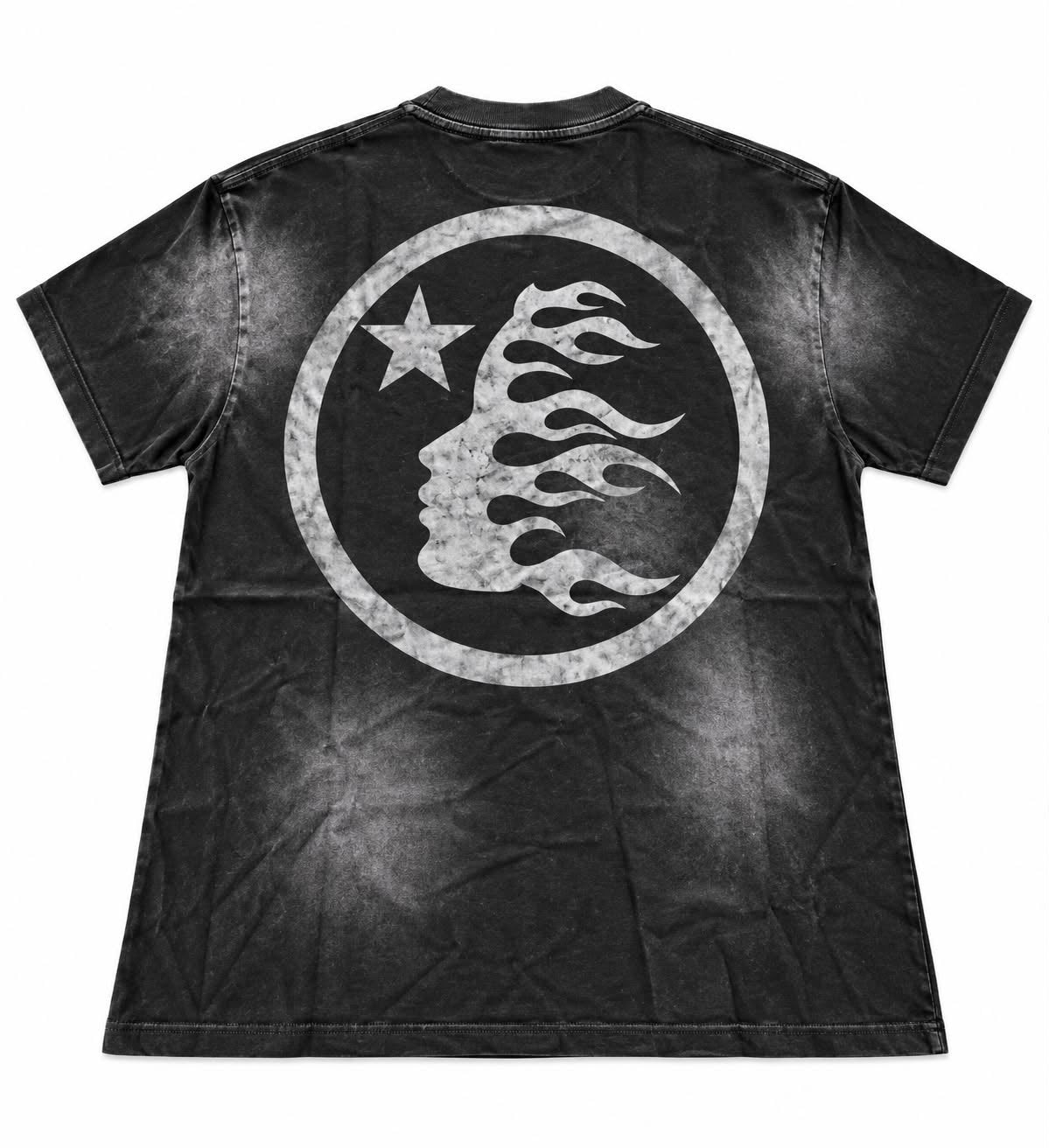 Camiseta Hellstar Flame Face Star Silver 🩶⭐