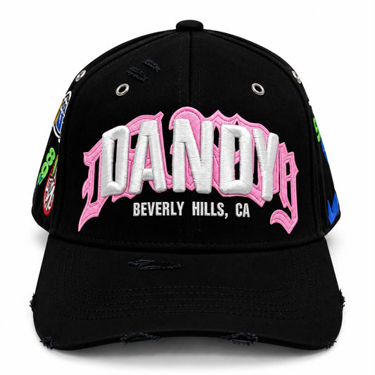 Dandy Hats Beverly Hills – Negra/Rosa