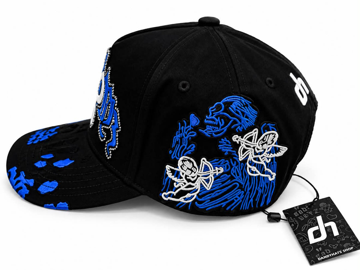 Dandy Hats x Junior H Ángel Azul – Negra/Azul