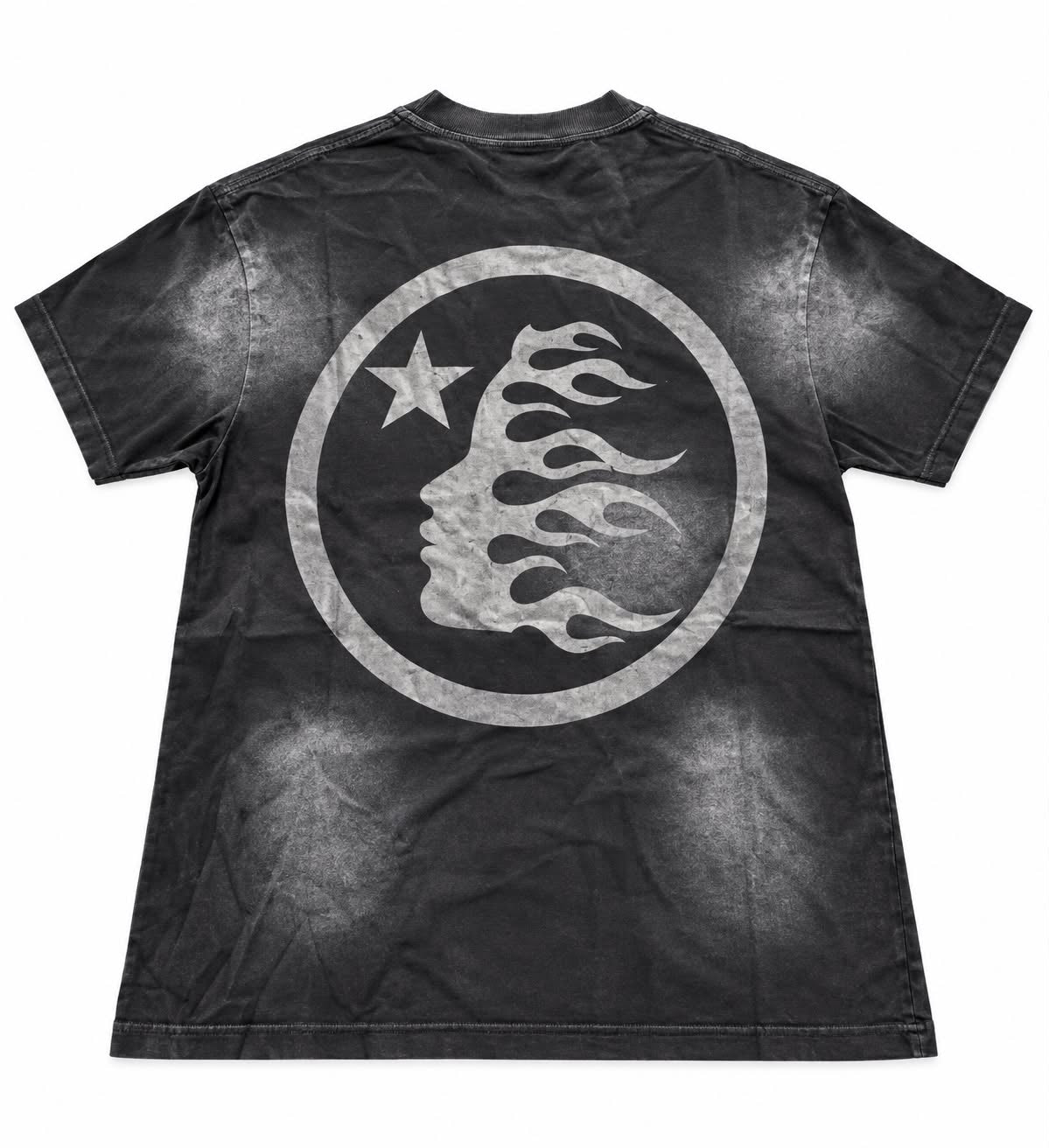 Camiseta Hellstar Flame Face Star Silver 🩶⭐