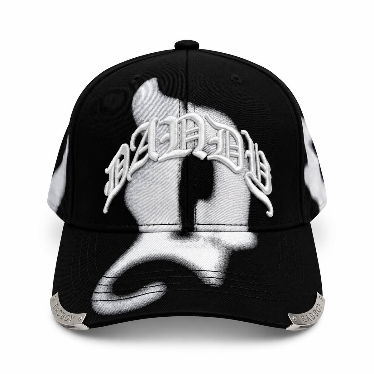 Bad Boy Graffiti Cap – Black & White