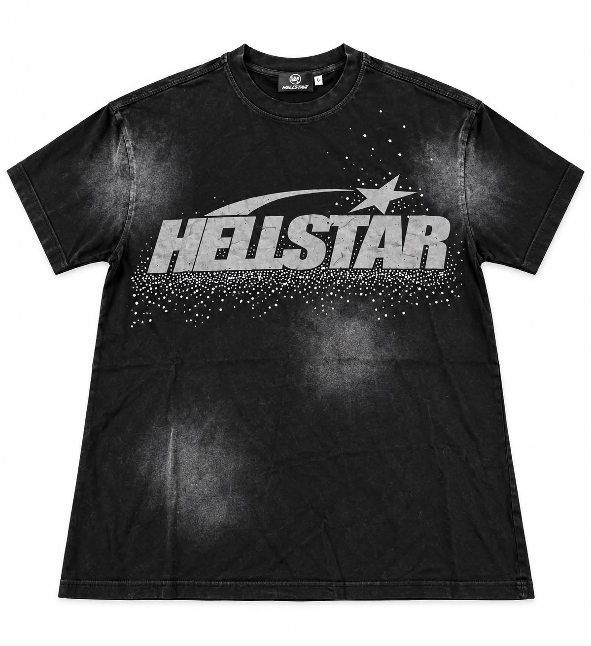 Camiseta Hellstar Flame Face Star Silver 🩶⭐